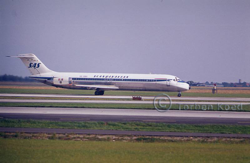 Scandinavian Airlines SAS Douglas DC-9-41 SE-DBX c/n 47114 at Kastrup Airport
