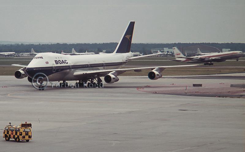 BOAC Boeing B747-136 G-AWNA c/n 19761 at Frankfurt Airport