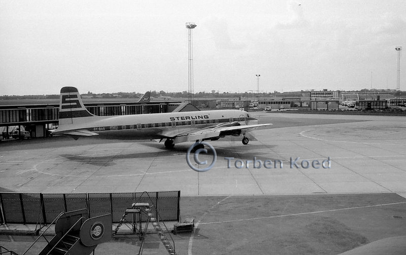Sterling Airways Douglas DC-6B OY-BAS c/n 43837 at Kastrup Airport