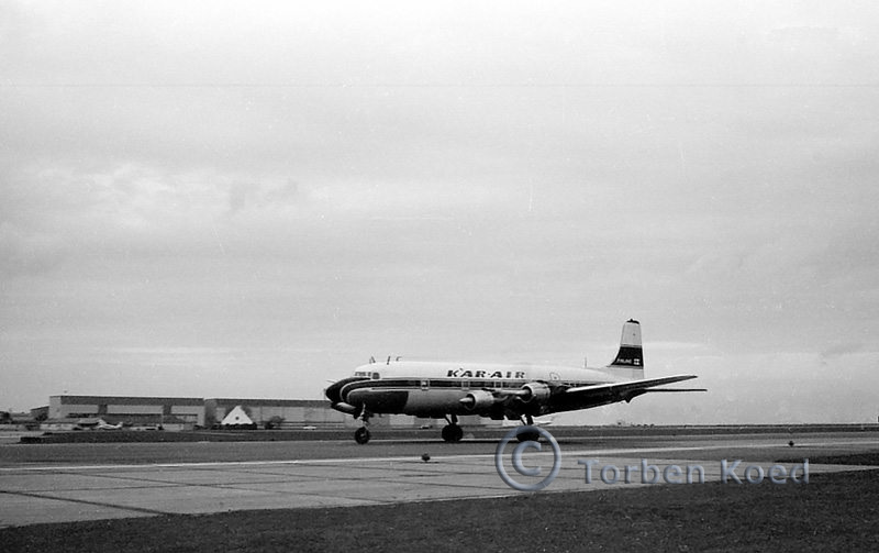 Karair Douglas DC-6 at Kastrup Airport