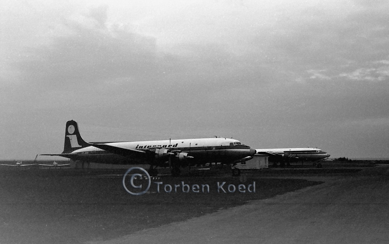 Internord Douglas DC-7B OY-ANB c/n 45401 at Kastrup Airport